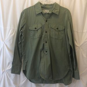 Madewell Olive Button Down